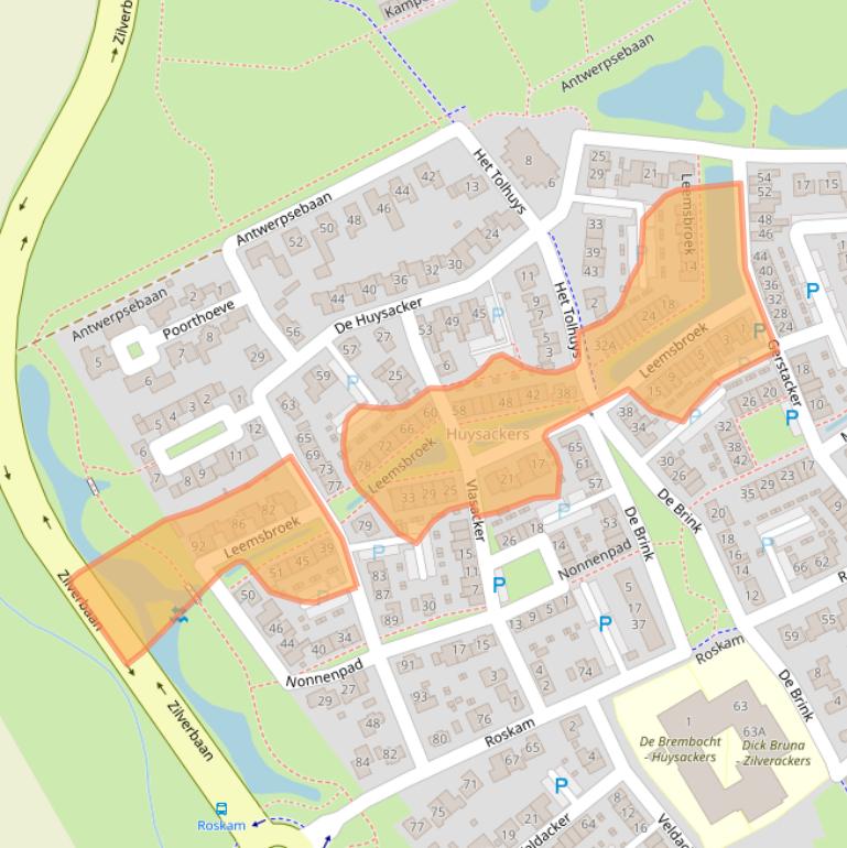 Kaart van postcodegebied 5505KD.