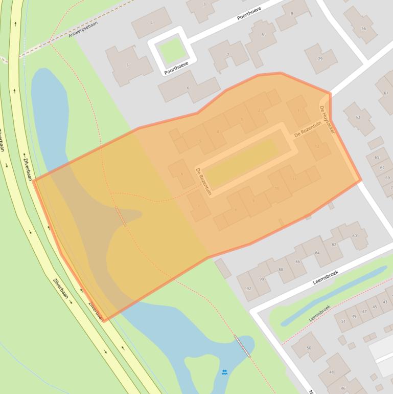 Kaart van postcodegebied 5505KJ.