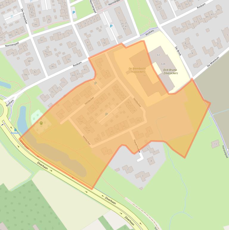 Kaart van postcodegebied 5505KN.