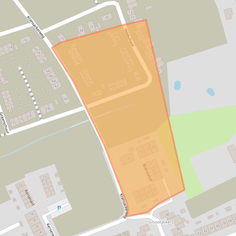 Kaart van postcodegebied 5505LH.