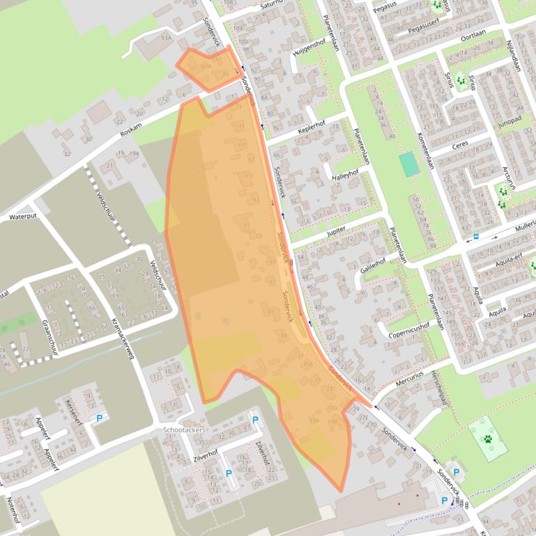 Kaart van postcodegebied 5505NB.