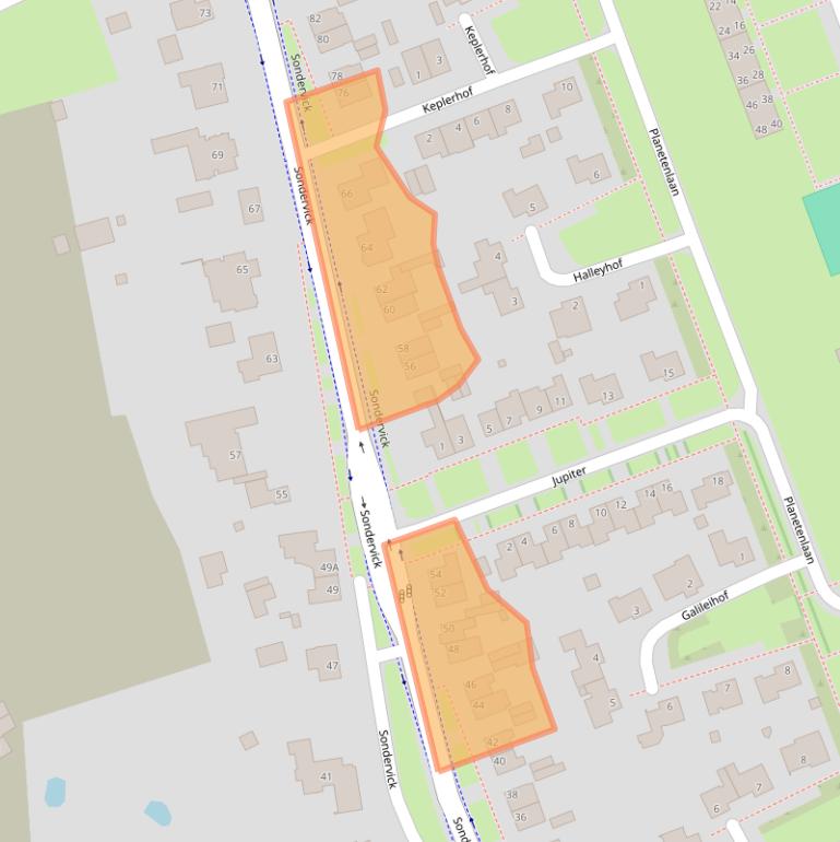 Kaart van postcodegebied 5505NE.