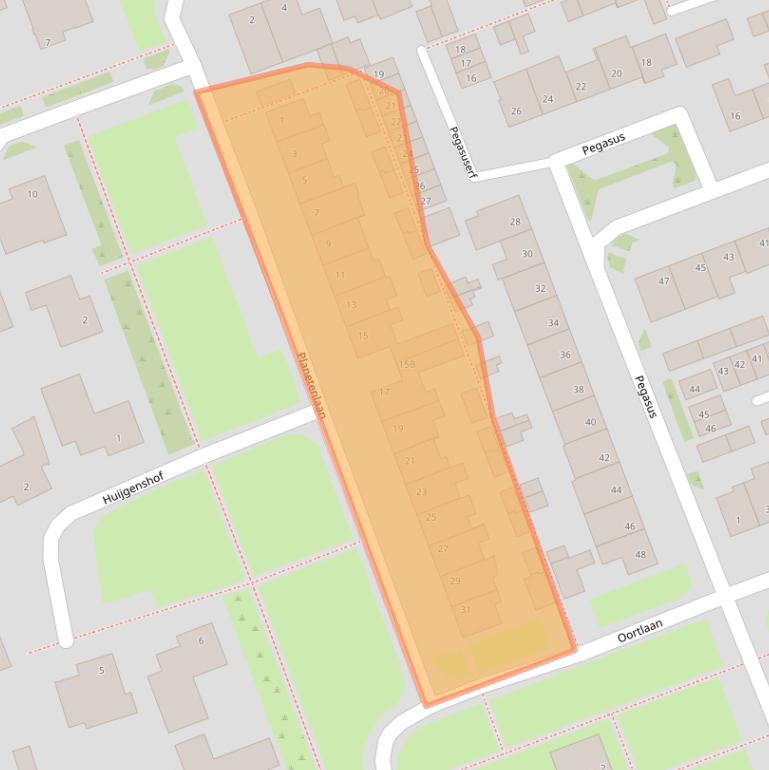 Kaart van postcodegebied 5505NJ.