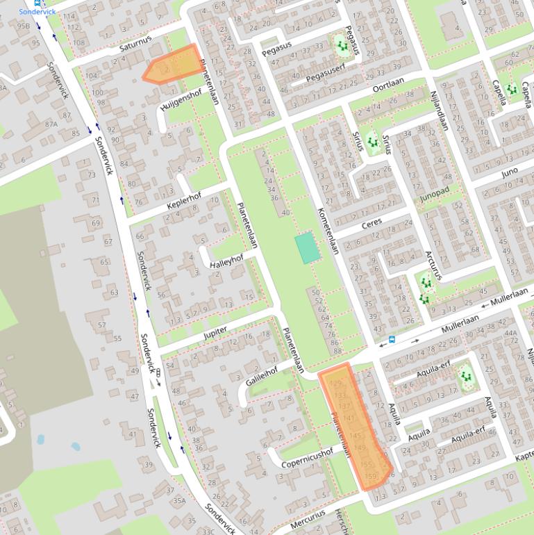 Kaart van postcodegebied 5505NM.