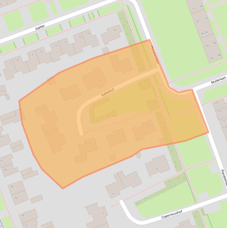 Kaart van postcodegebied 5505NV.