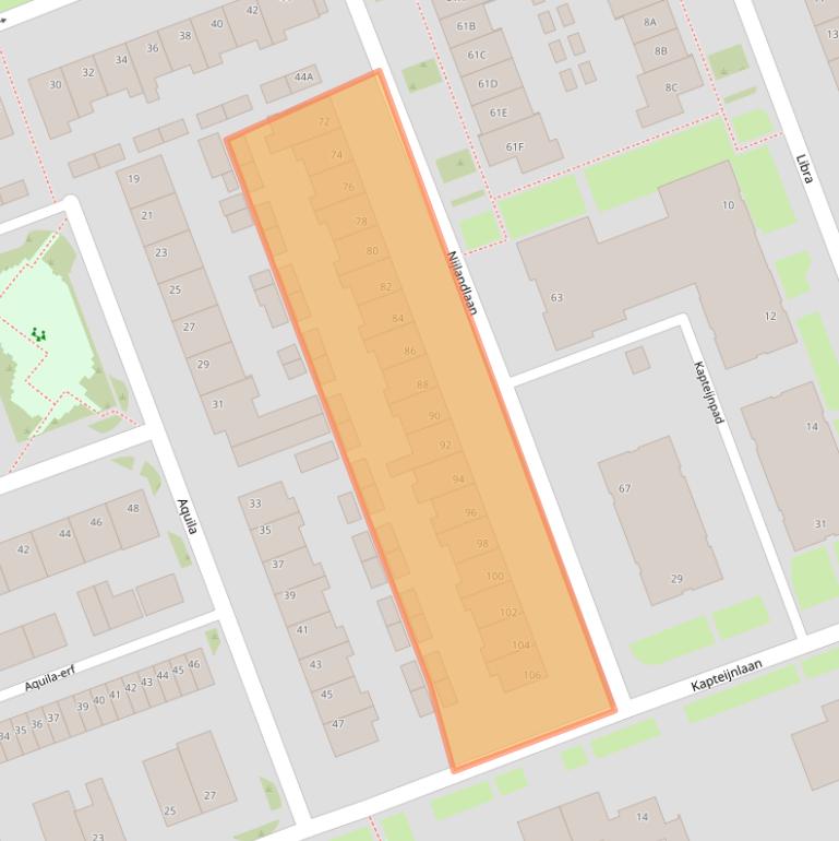 Kaart van postcodegebied 5505PE.