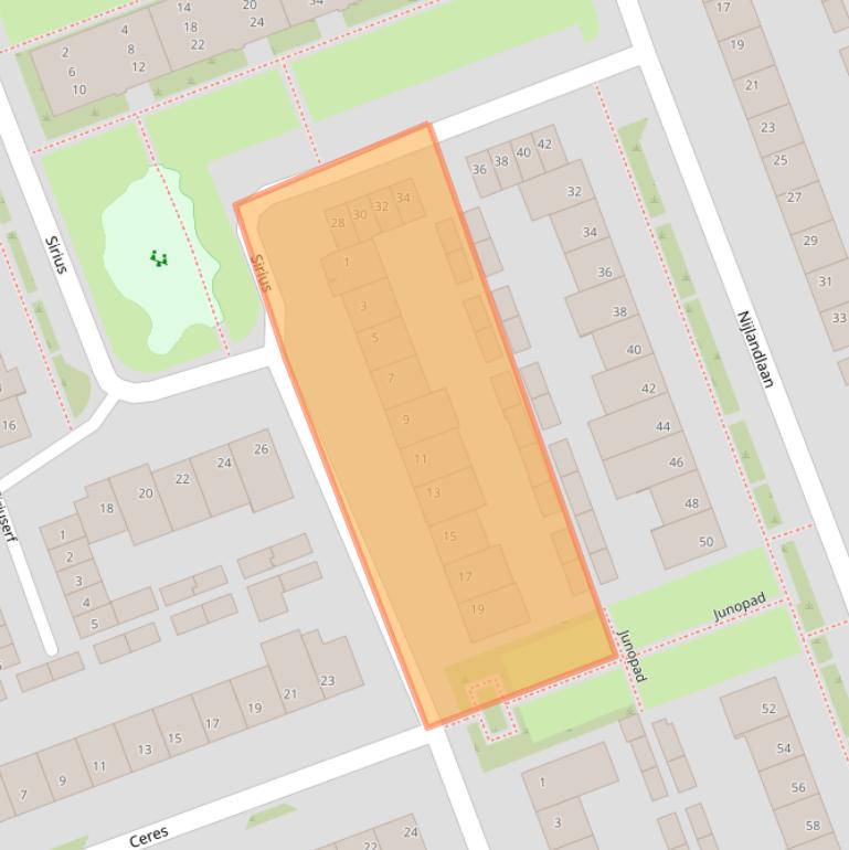 Kaart van postcodegebied 5505PJ.