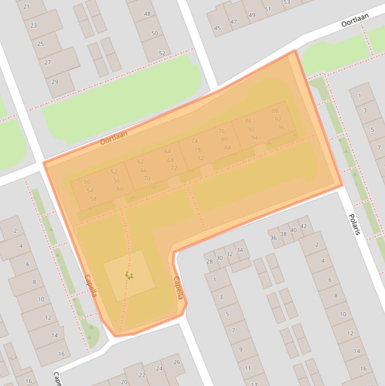 Kaart van postcodegebied 5505RE.