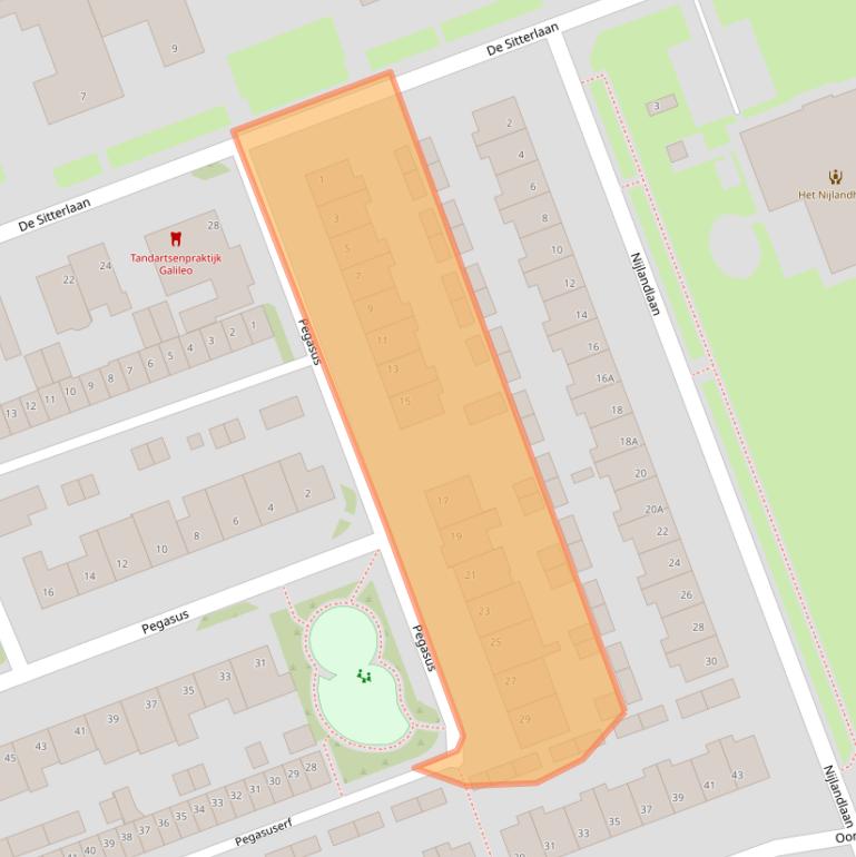 Kaart van postcodegebied 5505RJ.