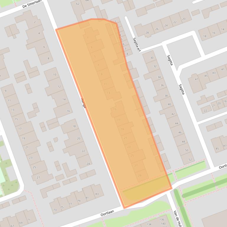 Kaart van postcodegebied 5505RS.