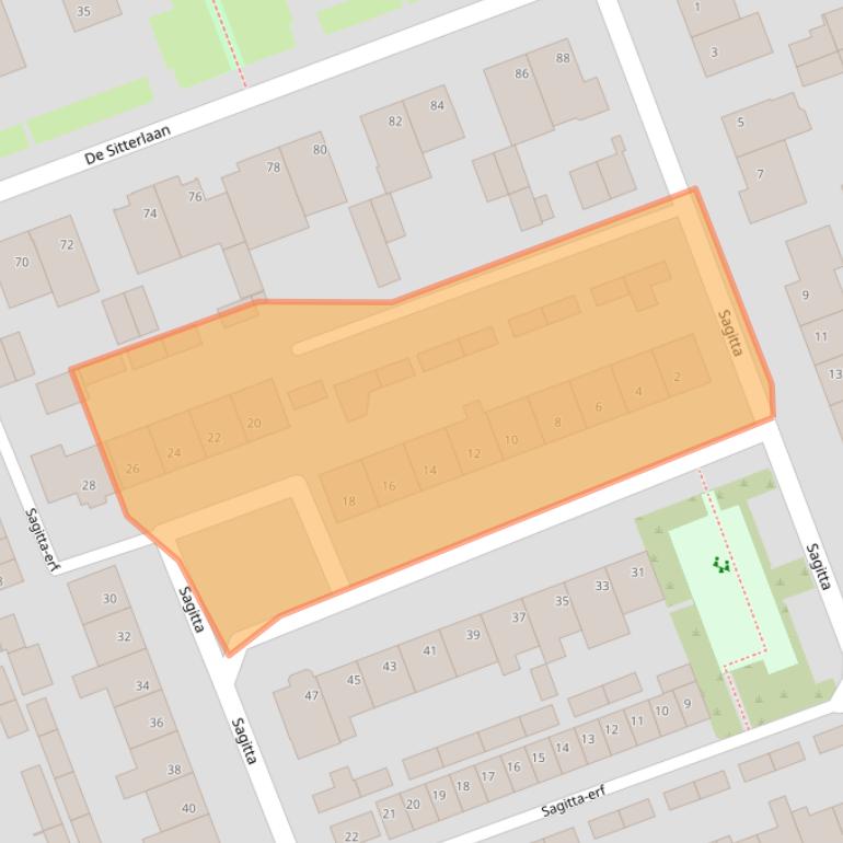 Kaart van postcodegebied 5505RW.