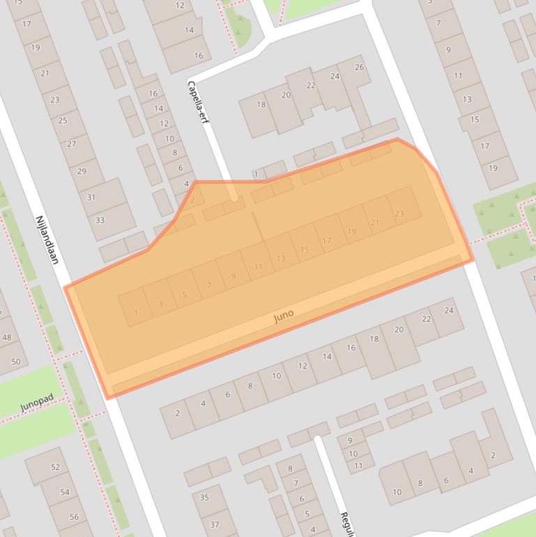 Kaart van postcodegebied 5505TA.