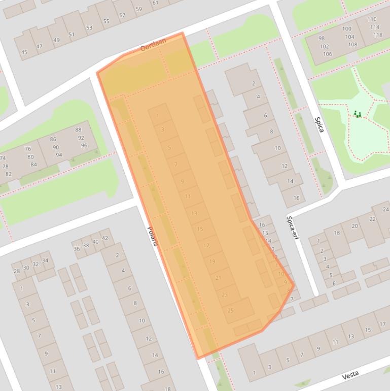 Kaart van postcodegebied 5505TE.