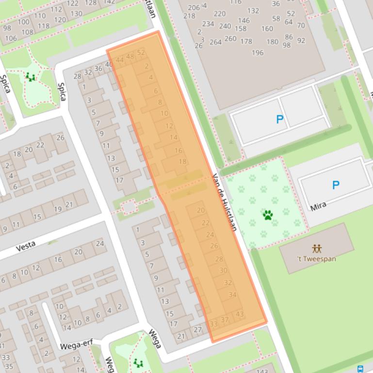 Kaart van postcodegebied 5505TM.