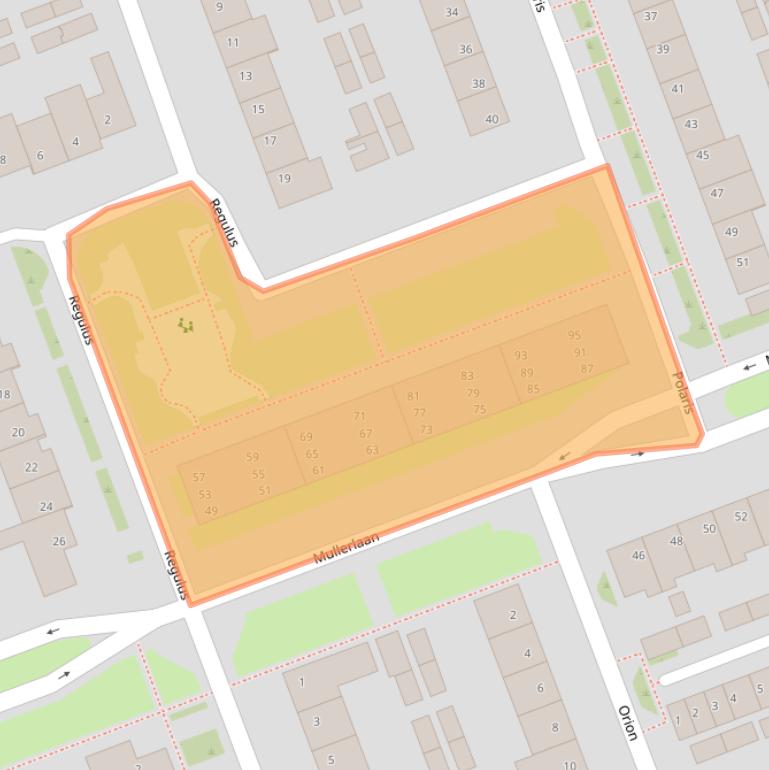 Kaart van postcodegebied 5505VB.