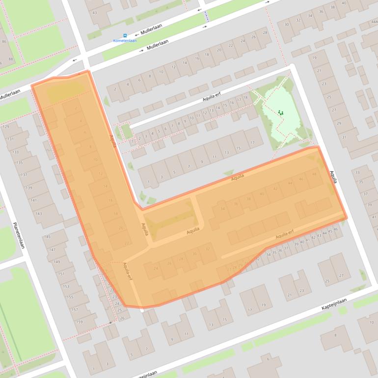 Kaart van postcodegebied 5505VJ.