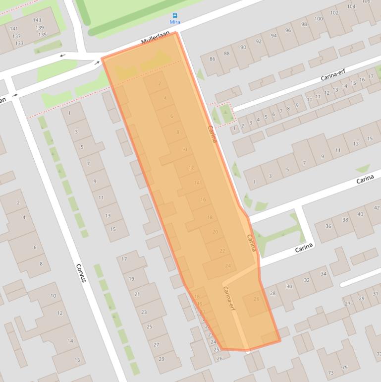 Kaart van postcodegebied 5505VT.