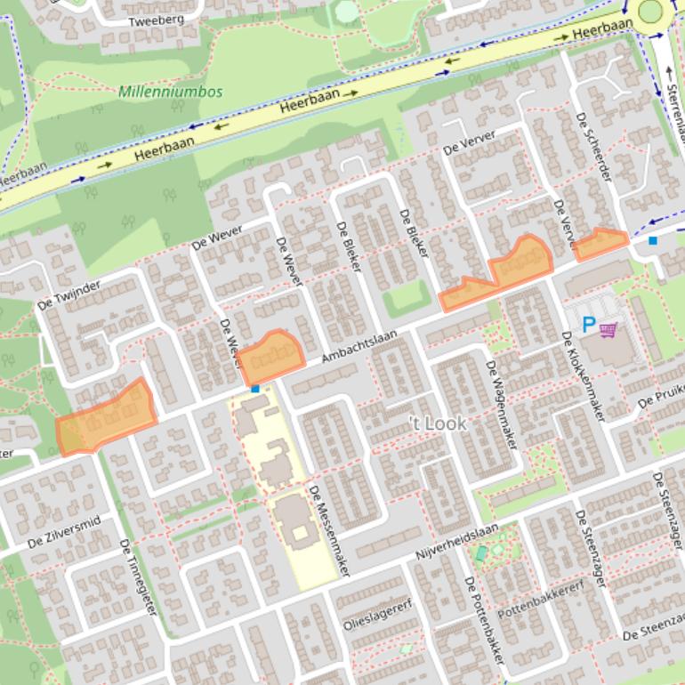 Kaart van postcodegebied 5506AD.