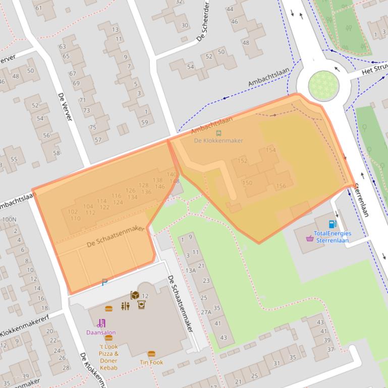 Kaart van postcodegebied 5506AK.