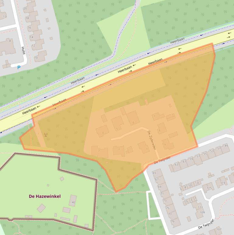Kaart van postcodegebied 5506AS.