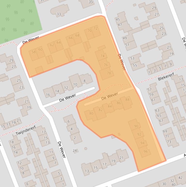 Kaart van postcodegebied 5506AX.