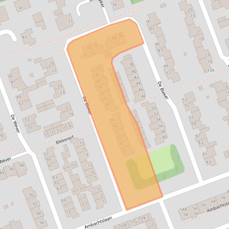 Kaart van postcodegebied 5506BC.