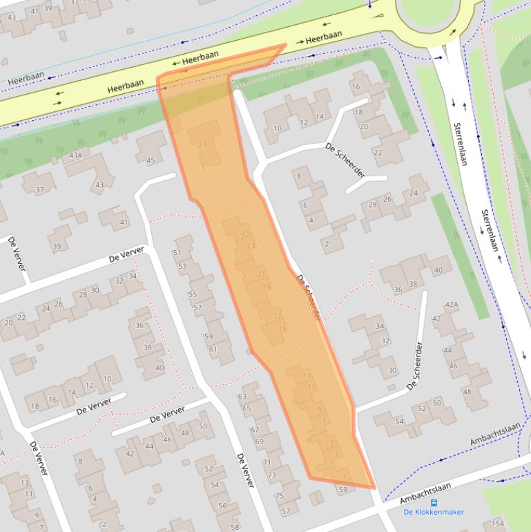 Kaart van postcodegebied 5506BK.