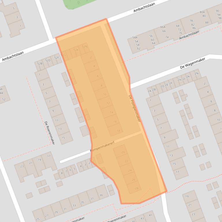 Kaart van postcodegebied 5506CM.