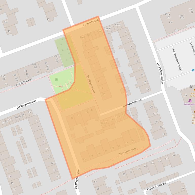 Kaart van postcodegebied 5506CP.