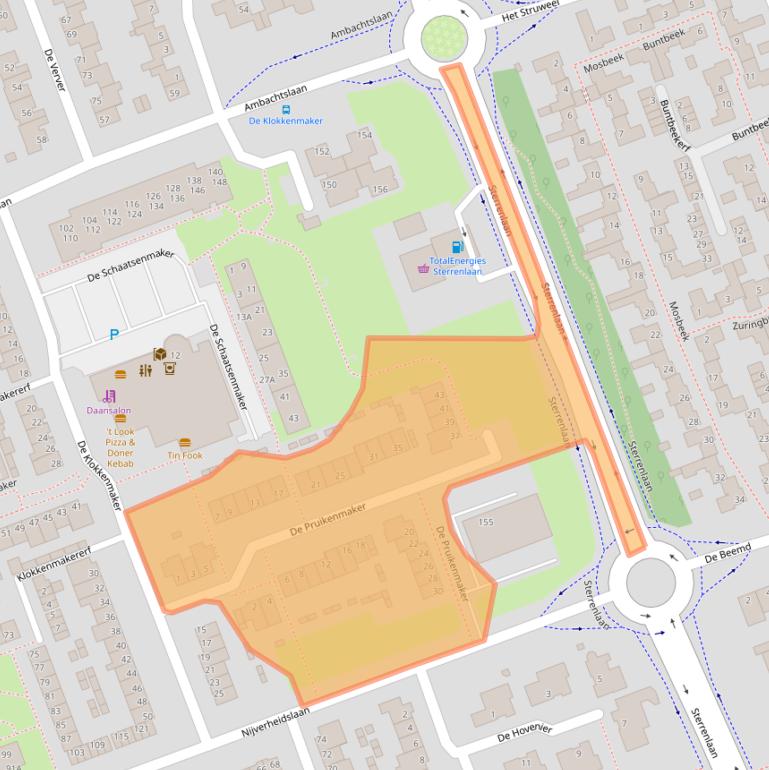 Kaart van postcodegebied 5506CT.