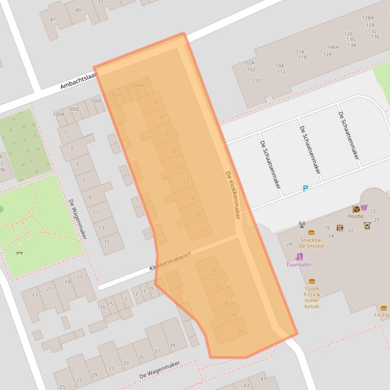 Kaart van postcodegebied 5506CV.