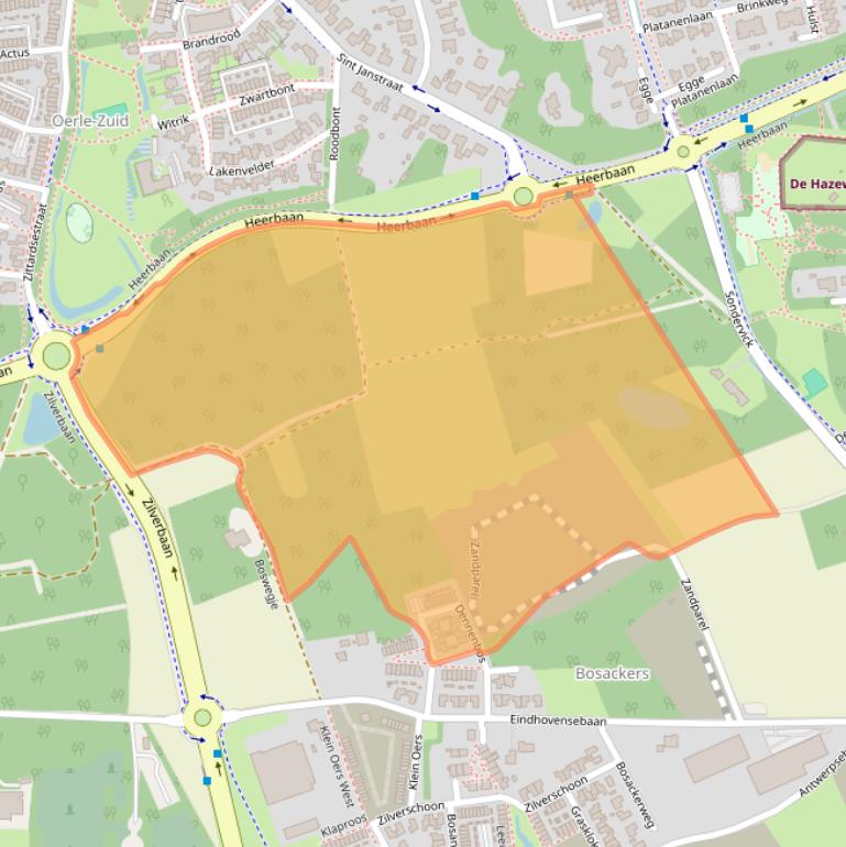 Kaart van postcodegebied 5506DB.