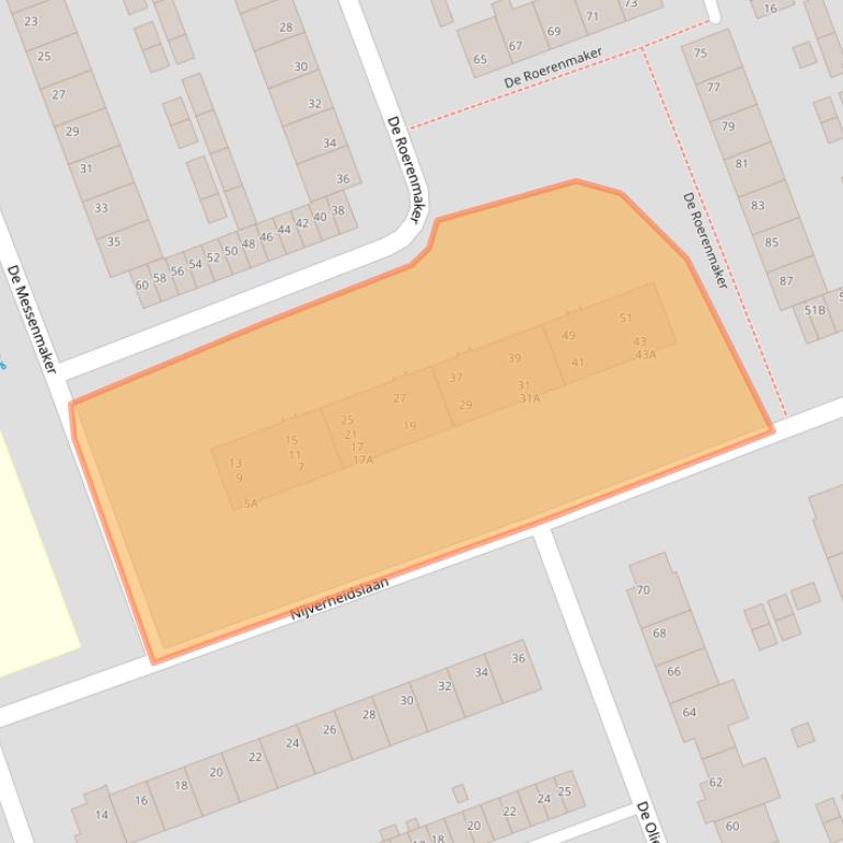 Kaart van postcodegebied 5506EA.