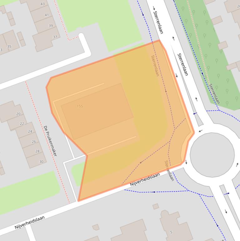 Kaart van postcodegebied 5506EC.