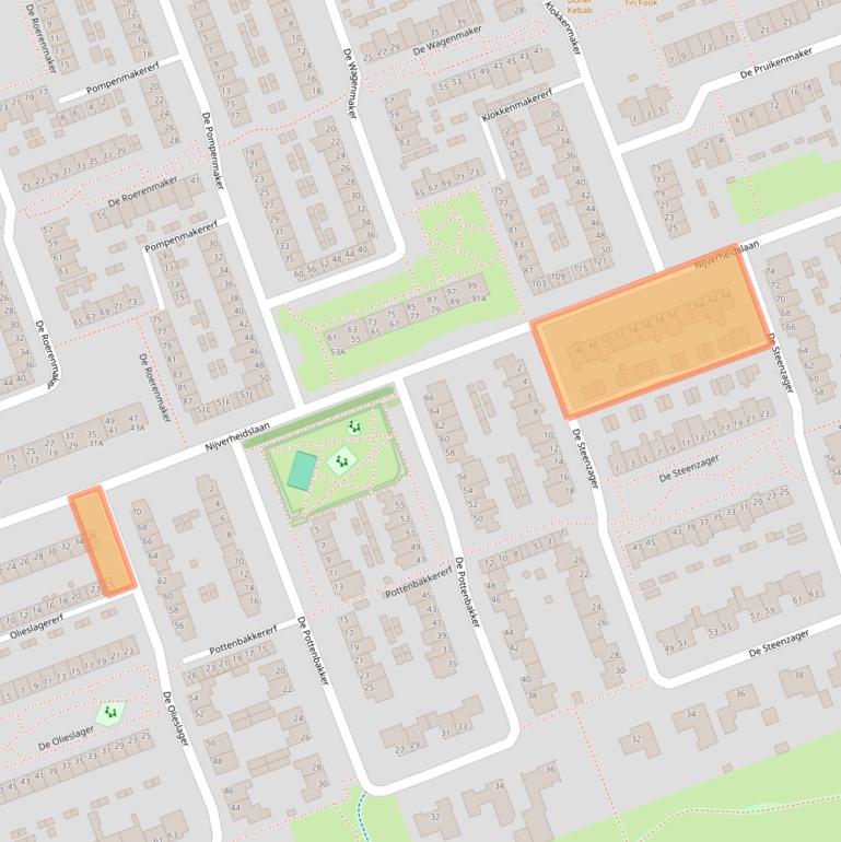 Kaart van postcodegebied 5506EG.