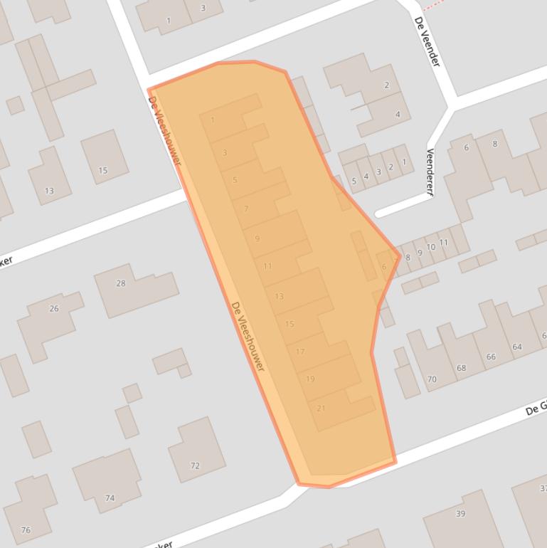 Kaart van postcodegebied 5506EH.