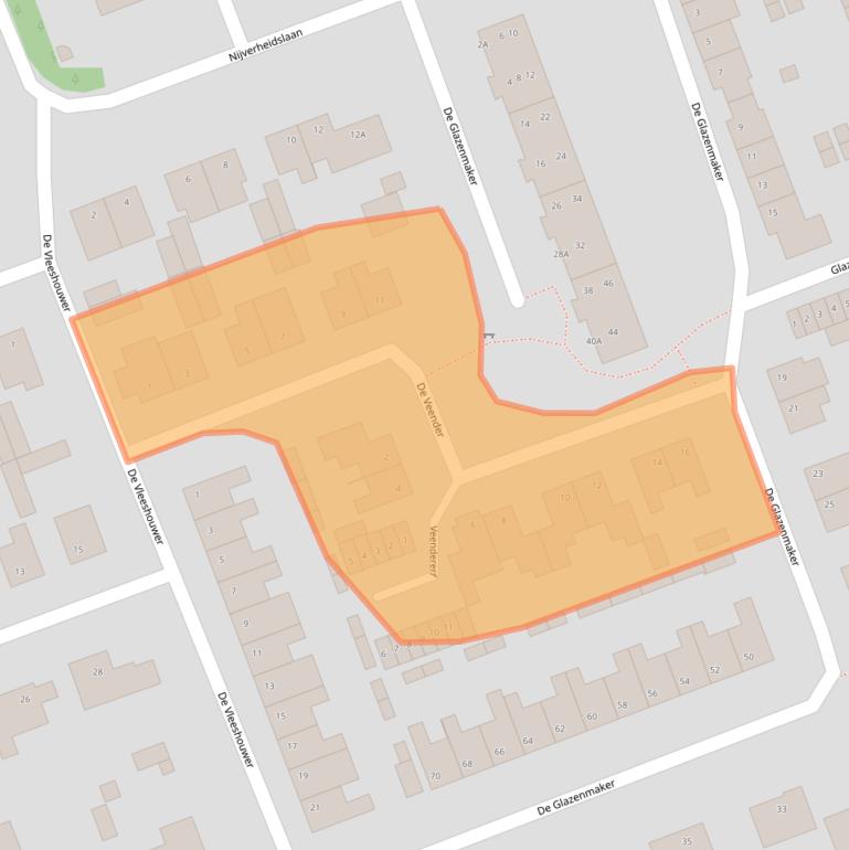 Kaart van postcodegebied 5506EL.