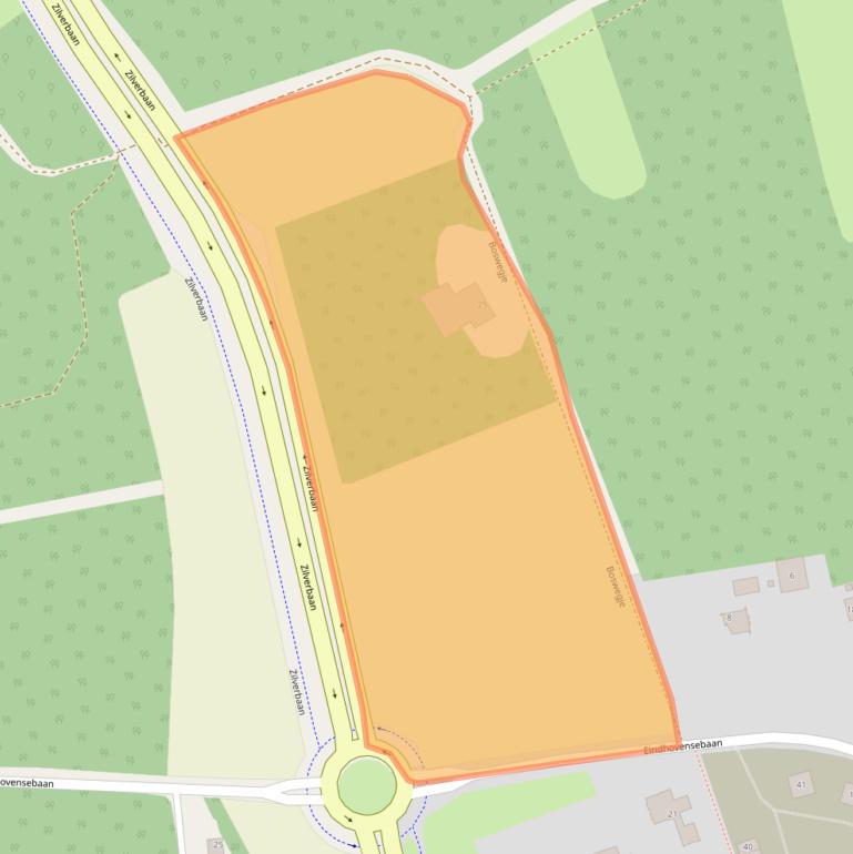 Kaart van postcodegebied 5506LB.