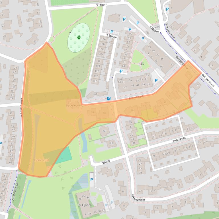 Kaart van postcodegebied 5507KR.