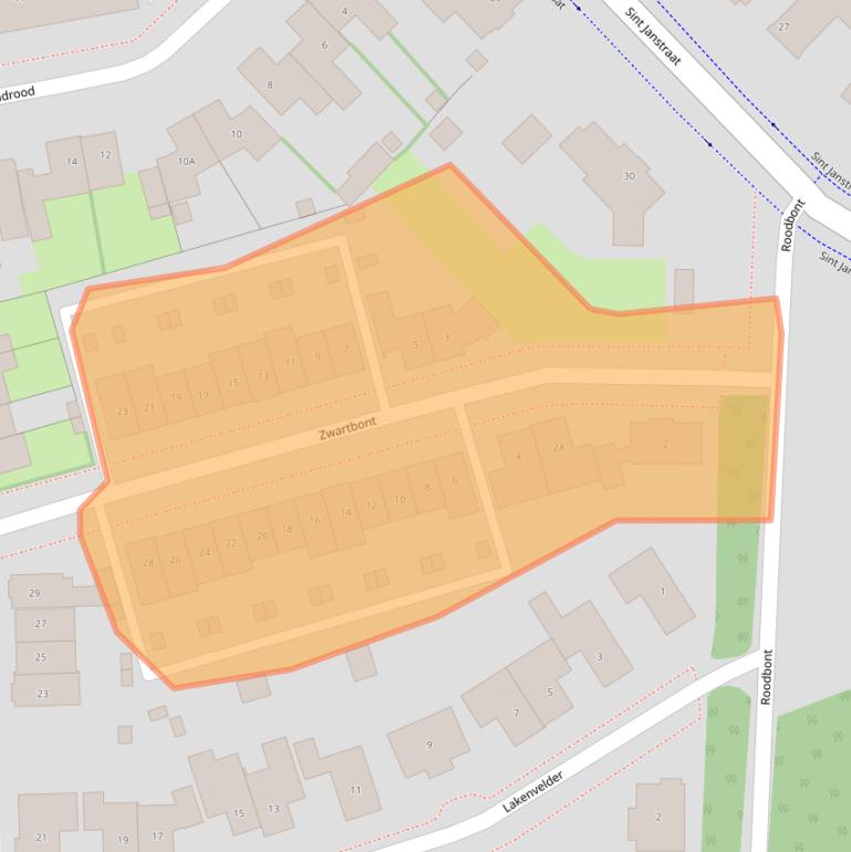 Kaart van postcodegebied 5507KS.
