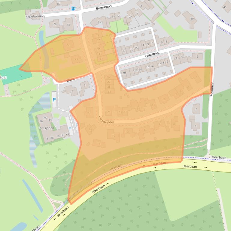 Kaart van postcodegebied 5507KV.
