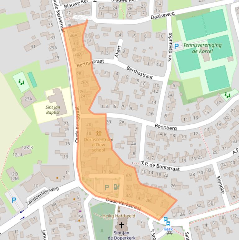 Kaart van postcodegebied 5507LC.