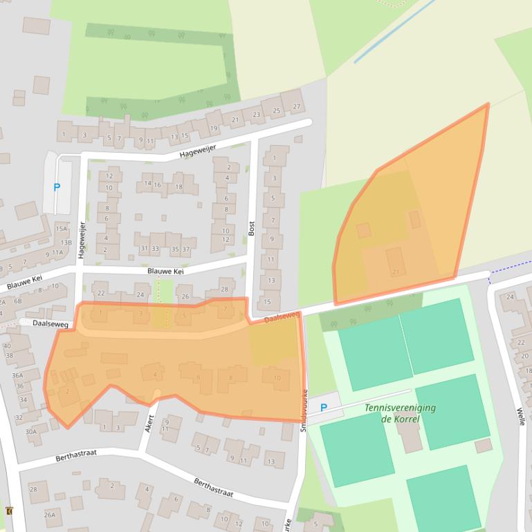 Kaart van postcodegebied 5507LH.