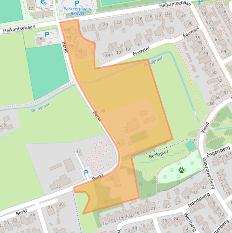 Kaart van postcodegebied 5507LM.