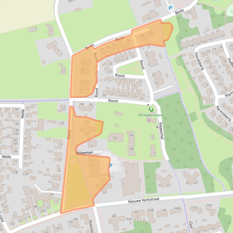 Kaart van postcodegebied 5507LN.
