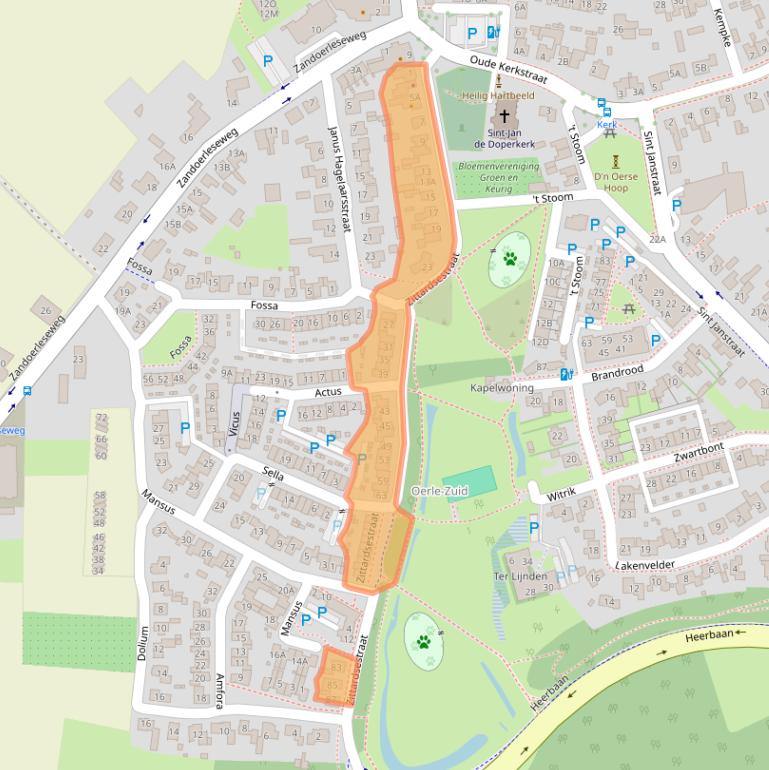 Kaart van postcodegebied 5507LV.