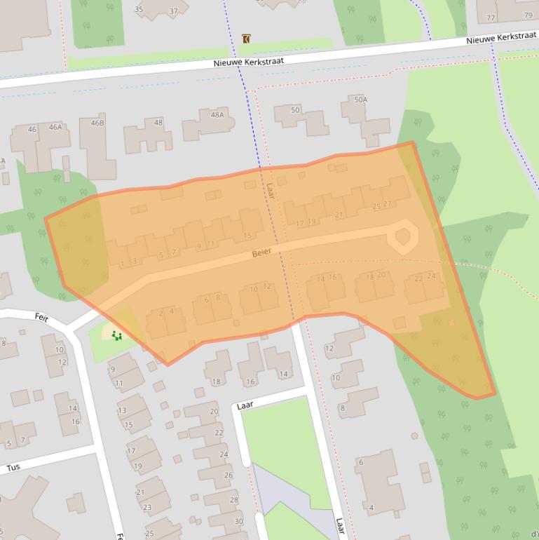 Kaart van postcodegebied 5507MA.