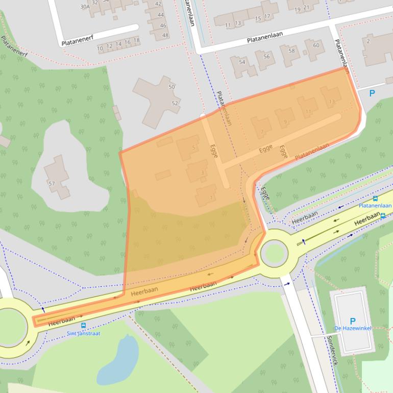 Kaart van postcodegebied 5507MB.