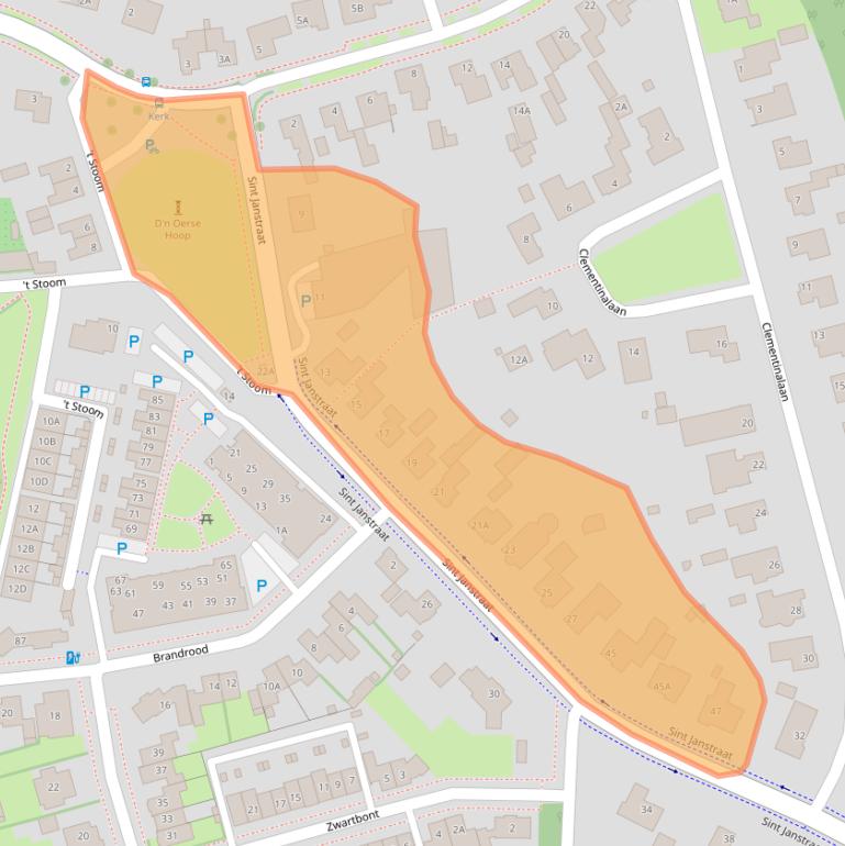 Kaart van postcodegebied 5507NA.