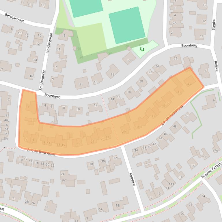 Kaart van postcodegebied 5507NS.